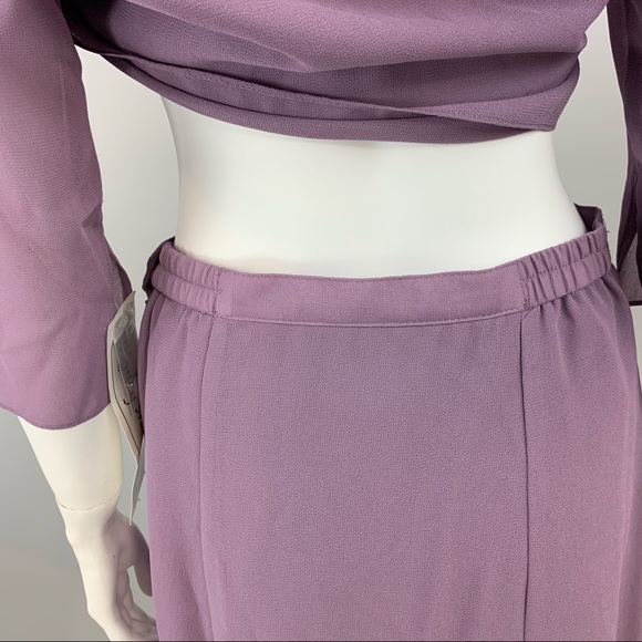 New! Vintage Nancy Michaels Skirt Suit Set skirt Jacket Shirt Top - Picture 14 of 14